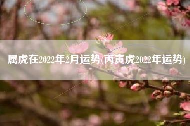 属虎在2022年2月运势