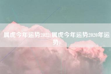 属虎今年运势2022