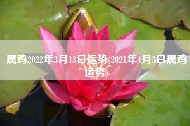 属鸡2022年3月13日运势