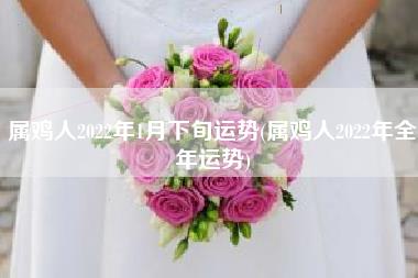 属鸡人2022年1月下旬运势