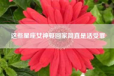 这些星座女神娶回家简直是活受罪