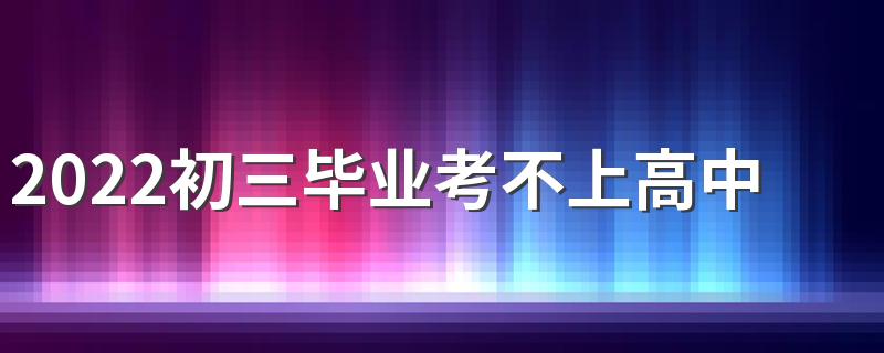 2022初三毕业考不上高中可以复读吗 中考不理想初三复读一年值得吗