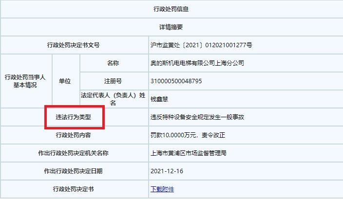 奥的斯电梯事故（北京奥的斯扶梯故障）