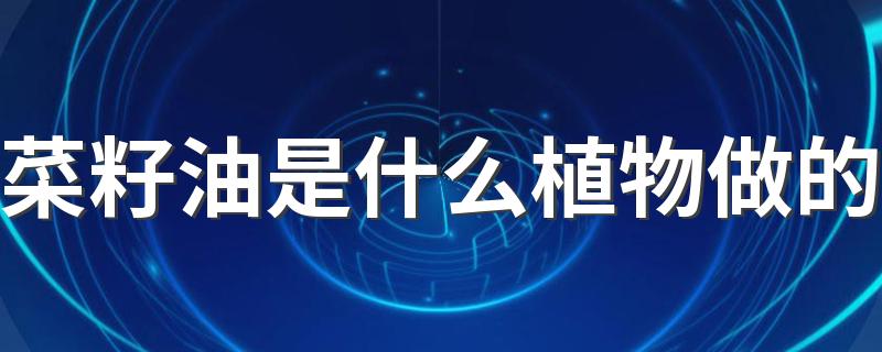 菜籽油是什么植物做的 菜籽油变成白色的还能食用吗