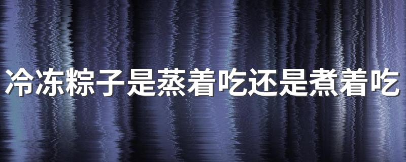 冷冻粽子是蒸着吃还是煮着吃 冷冻粽子能保存多久