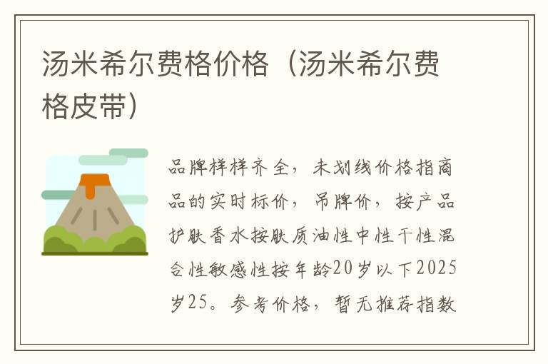 汤米希尔费格价格（汤米希尔费格皮带）