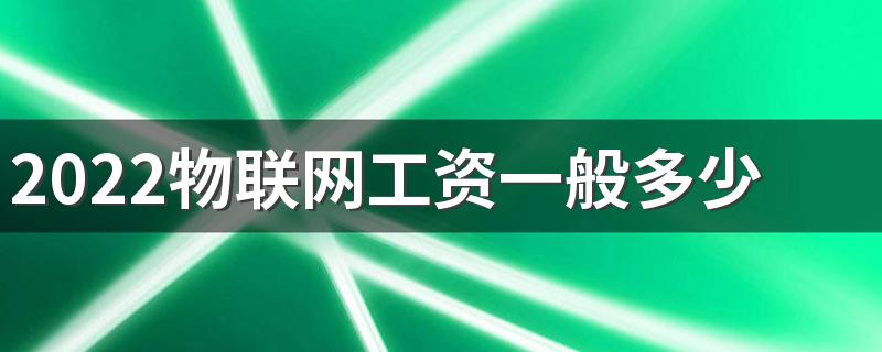 2022物联网工资一般多少