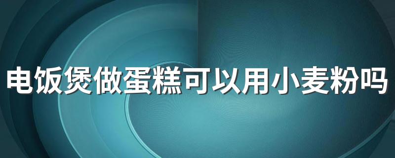 电饭煲做蛋糕可以用小麦粉吗 电饭煲做蛋糕没有打蛋器怎么办