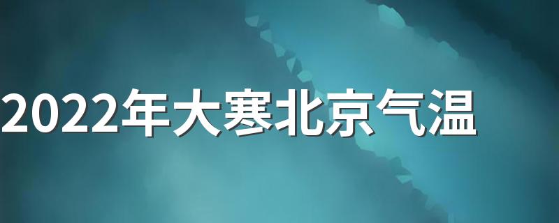 2022年大寒北京气温 雪花飘落夹风雨