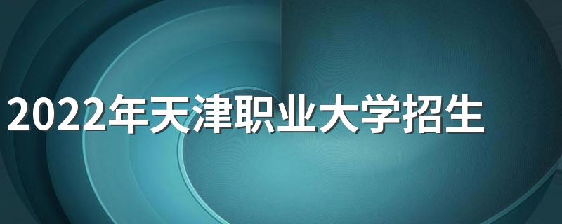 2022年天津职业大学招生章程