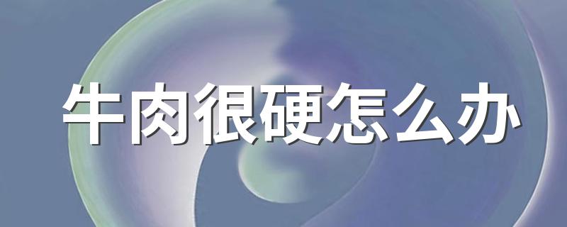 牛肉很硬怎么办 牛肉该怎么处理