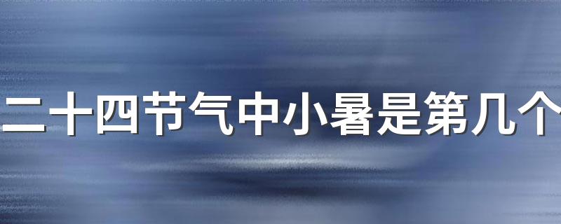 二十四节气中小暑是第几个 平心静气确保心脏机能旺盛