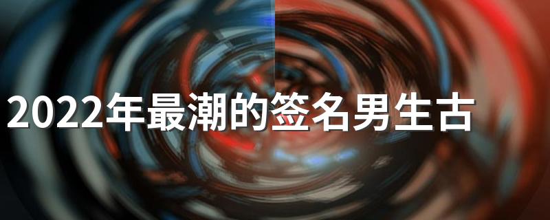 2022年最潮的签名男生古风简短 怀揣一腔孤勇爱你是我的英雄梦