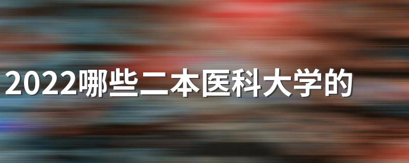 2022哪些二本医科大学的临床医学专业最好