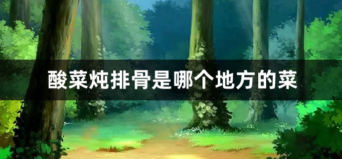 酸菜炖排骨是哪个地方的菜