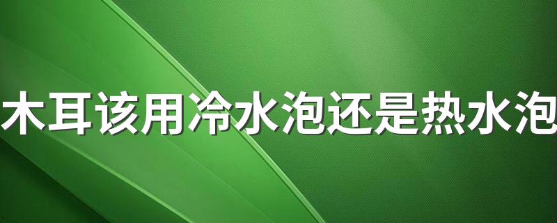 木耳该用冷水泡还是热水泡 哪些人不适合吃黑木耳