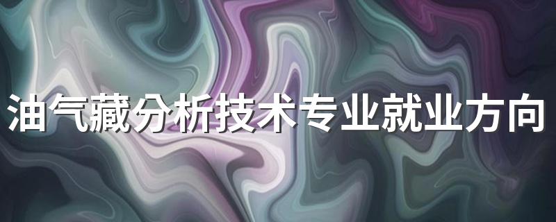 油气藏分析技术专业就业方向与就业前景怎么样