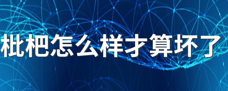 枇杷怎么样才算坏了