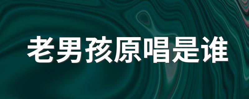 老男孩原唱是谁 老男孩筷子兄弟歌词介绍