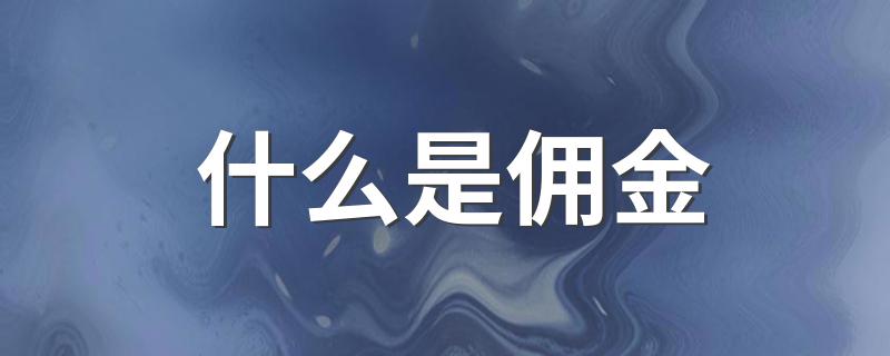 什么是佣金 佣金的介绍