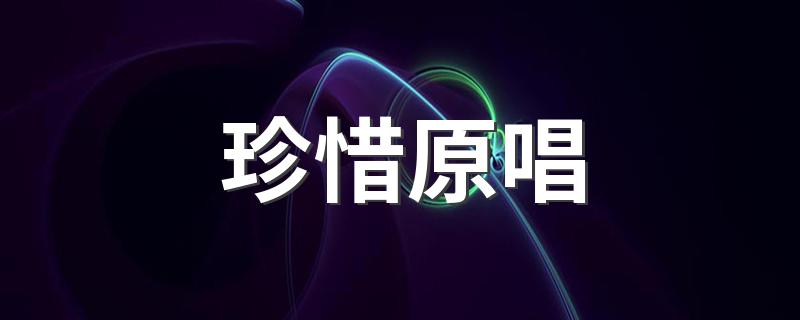 珍惜原唱 珍惜歌词