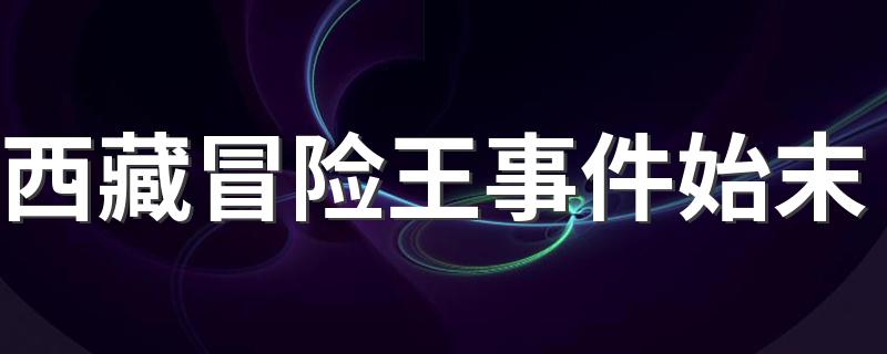 西藏冒险王事件始末 西藏冒险王事件始末简单介绍