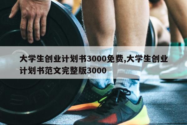 大学生创业计划书3000免费,大学生创业计划书范文完整版3000