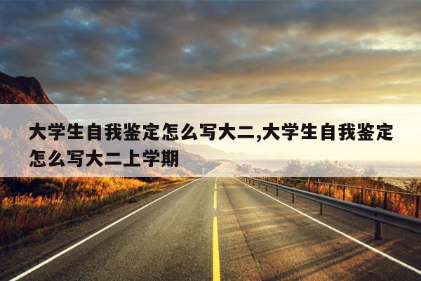 大学生自我鉴定怎么写大二,大学生自我鉴定怎么写大二上学期