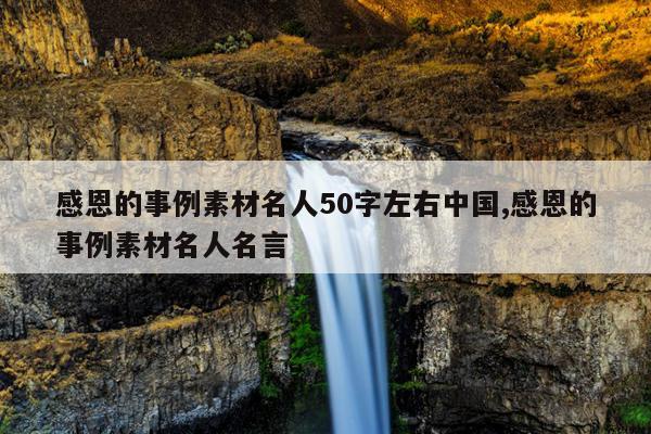 感恩的事例素材名人50字左右中国,感恩的事例素材名人名言