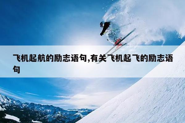飞机起航的励志语句,有关飞机起飞的励志语句