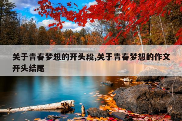 关于青春梦想的开头段,关于青春梦想的作文开头结尾