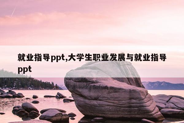 就业指导ppt,大学生职业发展与就业指导ppt