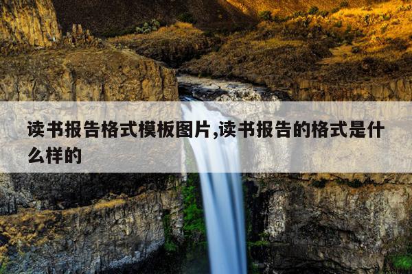 读书报告格式模板图片,读书报告的格式是什么样的