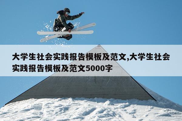 大学生社会实践报告模板及范文,大学生社会实践报告模板及范文5000字
