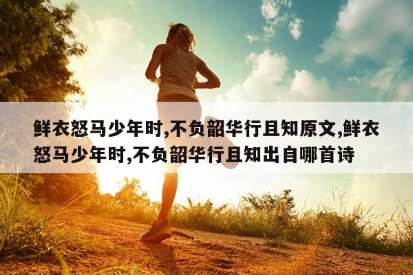 鲜衣怒马少年时,不负韶华行且知原文,鲜衣怒马少年时,不负韶华行且知出自哪首诗