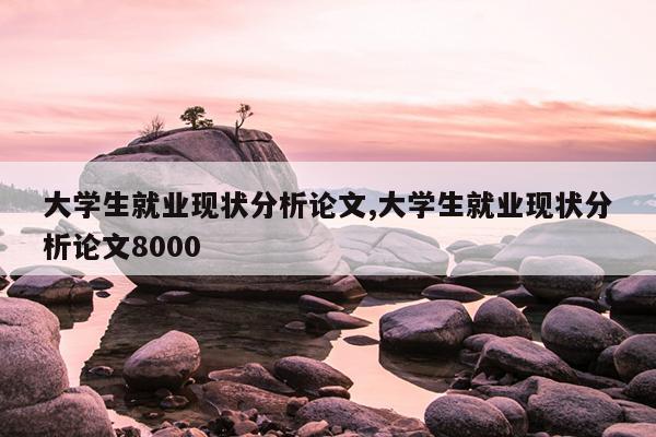 大学生就业现状分析论文,大学生就业现状分析论文8000