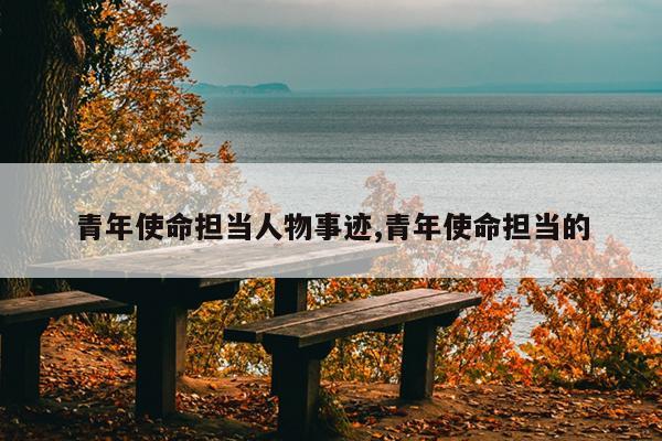 青年使命担当人物事迹,青年使命担当的