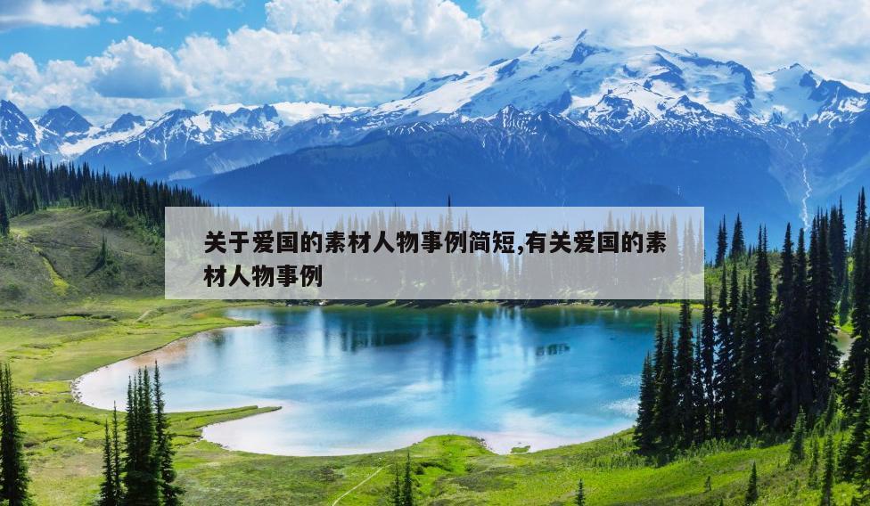 关于爱国的素材人物事例简短,有关爱国的素材人物事例