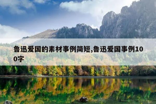鲁迅爱国的素材事例简短,鲁迅爱国事例100字