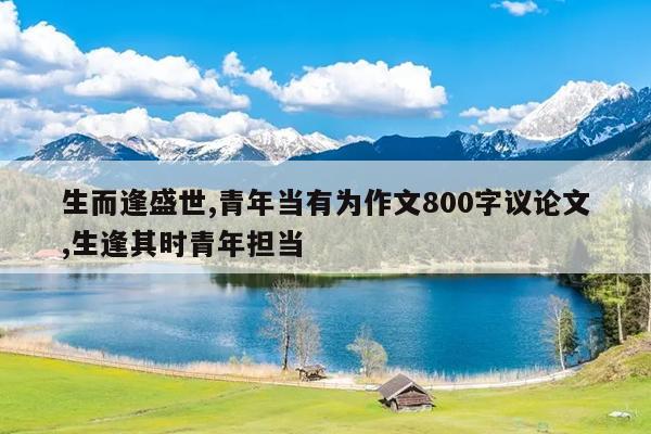 生而逢盛世,青年当有为作文800字议论文,生逢其时青年担当