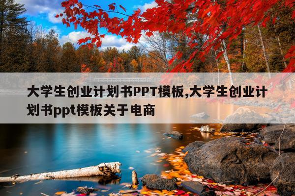 大学生创业计划书PPT模板,大学生创业计划书ppt模板关于电商