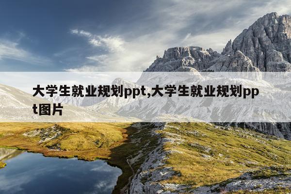 大学生就业规划ppt,大学生就业规划ppt图片