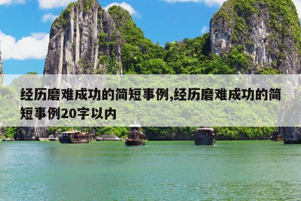 经历磨难成功的简短事例,经历磨难成功的简短事例20字以内