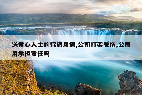 送爱心人士的锦旗用语,公司打架受伤,公司用承担责任吗