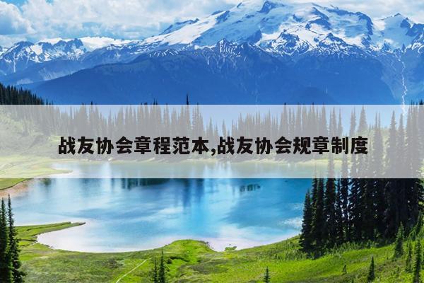 战友协会章程范本,战友协会规章制度