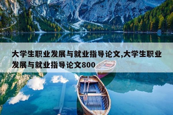 大学生职业发展与就业指导论文,大学生职业发展与就业指导论文800