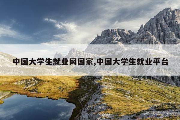 中国大学生就业网国家,中国大学生就业平台