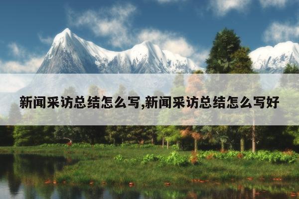 新闻采访总结怎么写,新闻采访总结怎么写好