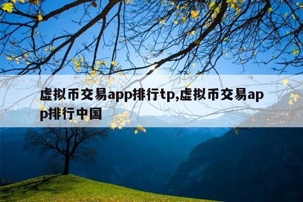 虚拟币交易app排行tp,虚拟币交易app排行中国