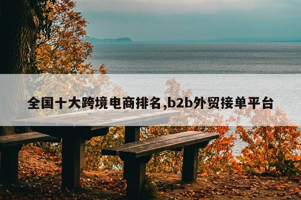 全国十大跨境电商排名,b2b外贸接单平台